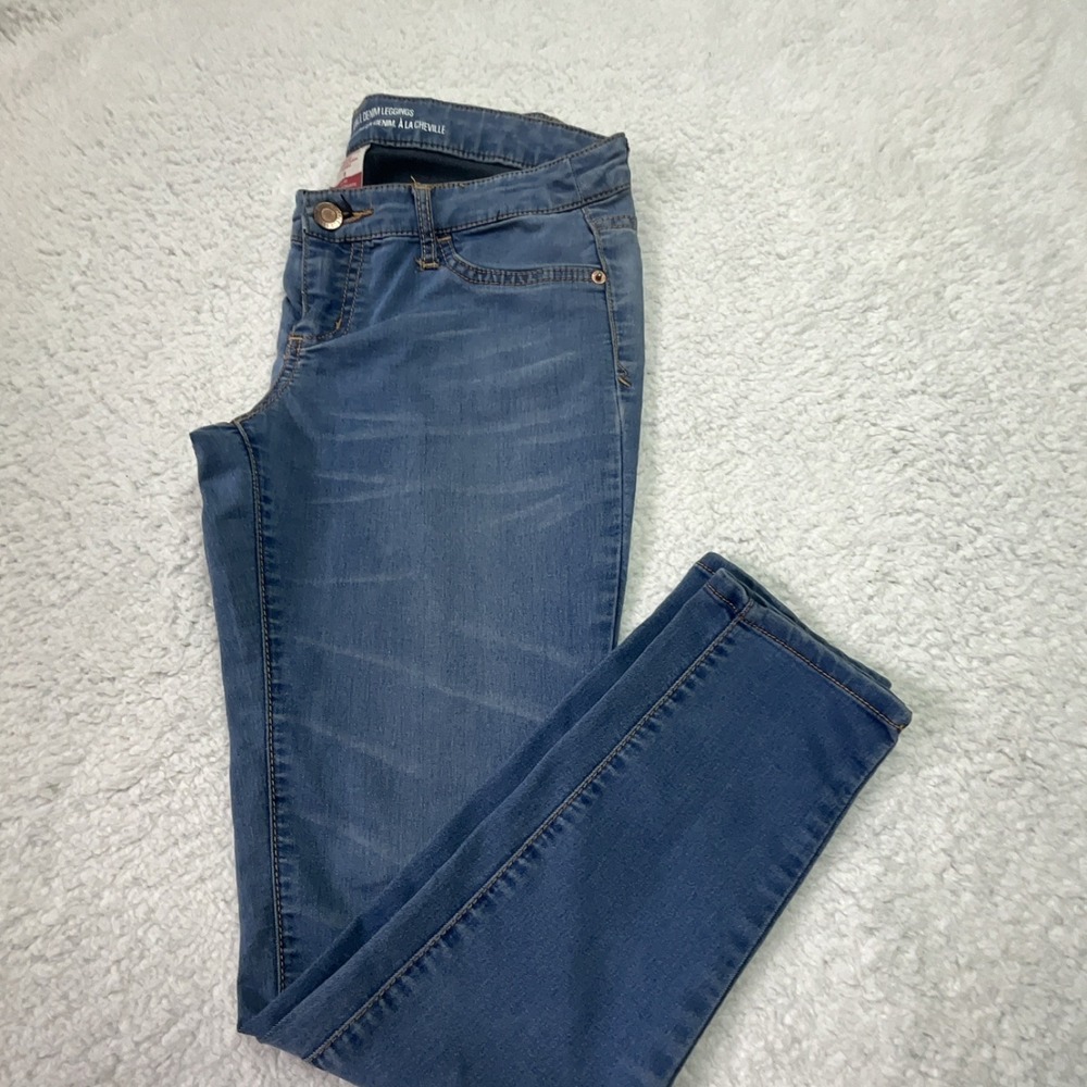 Mossimo Supply Co. Blue Ankle Leggings Women's 5 28" Inseam Slim‎ Stretch